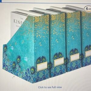 Blu Monaco Foldable Magazine File Holder (Set of 4)